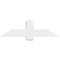 Ekena Millwork Eugene Architectural Grade PVC Gable Bracket, 48"W x 14"H x 2"D x 6"F, 7/12 Pitch GBP048X14X0206EUG00 - alternate 2